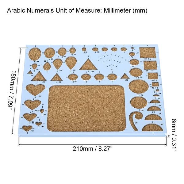 8x7" Paper Quilling Template Board Strips Mould Crimper Art Craft Tool